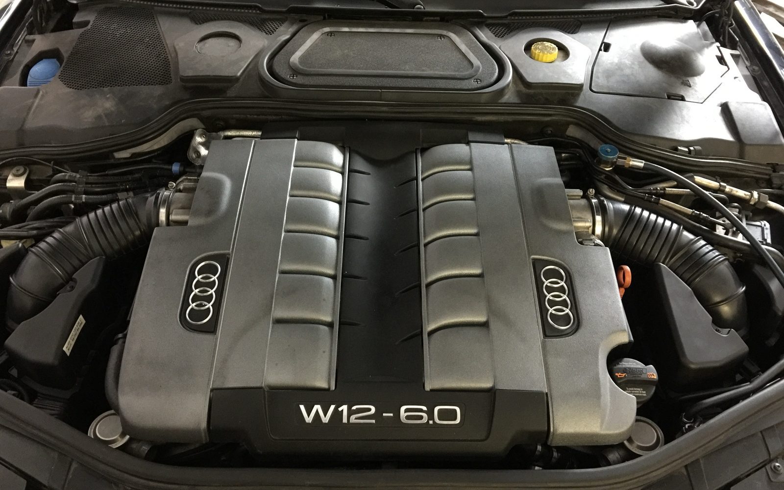 Audi W12 6.0 pod kapotou